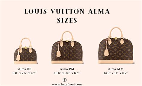 louis vuitton alma real vs fake|lv alma size comparison.